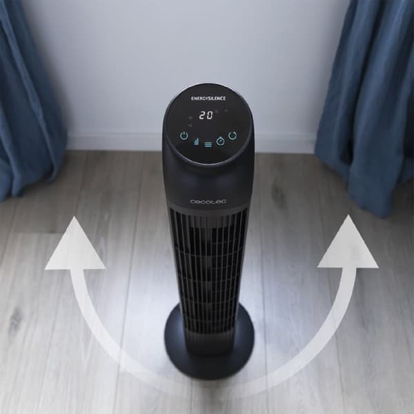 Cecotec 45-W and 33” tower fan with remote control and LED display.
