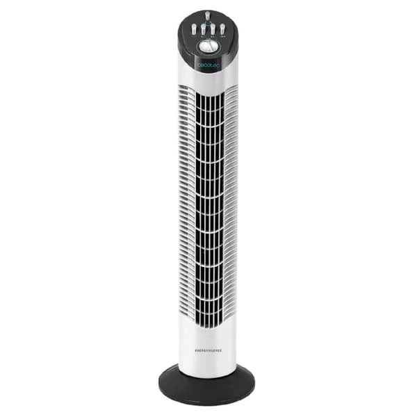 Cecotec 50 W mechanical tower fan, 3 speeds.
