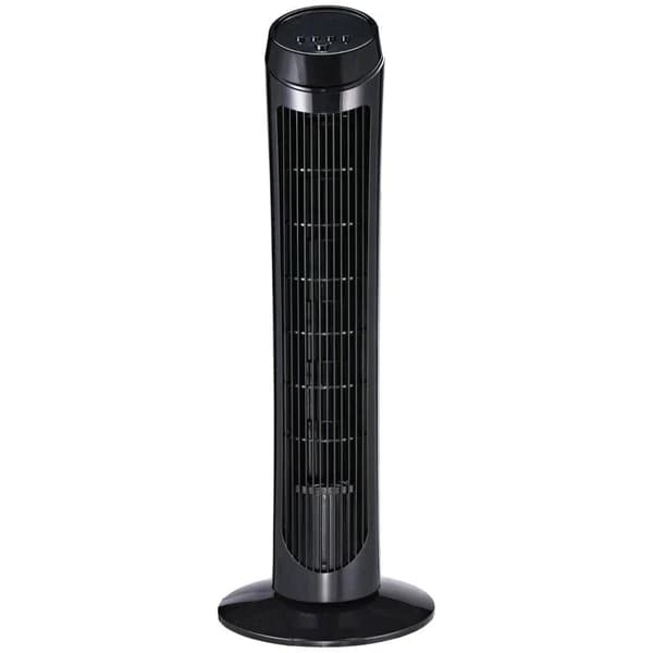 Rootz Tower tuuletin - Pylvästuuletin - Lattiatuuletin - 3 ilmanvaihtotasoa - Oscillation ABS - Musta