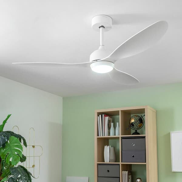 Takfläkt med LED-ljus och 3 ABS-blad Flaled InnovaGoods Vit 36 W