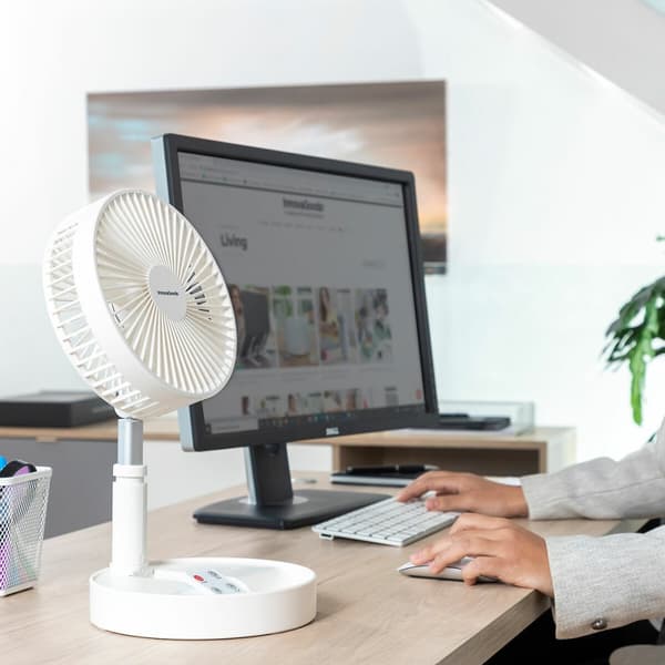 Hopfällbar Laddningsbar Fläkt 3-i-1 Fandle InnovaGoods Ø7,7'' 7200 mAh
