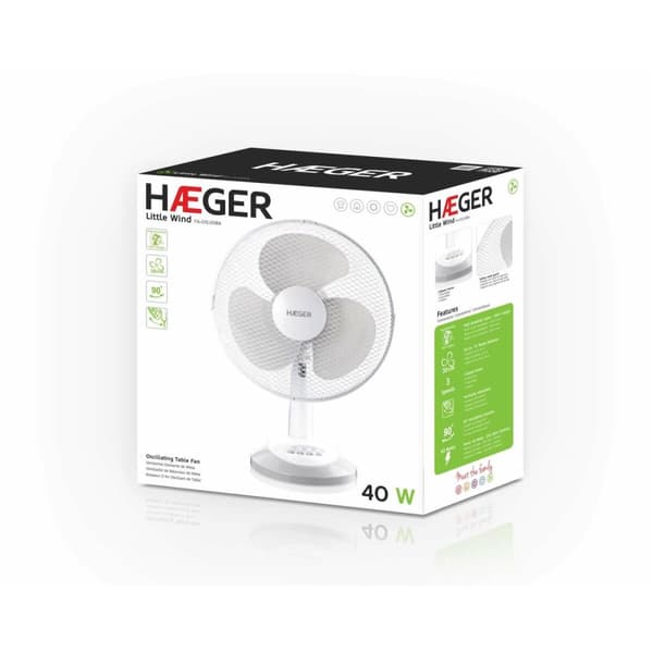 Bordsfläkt Haeger FA016007A 45 W Vit