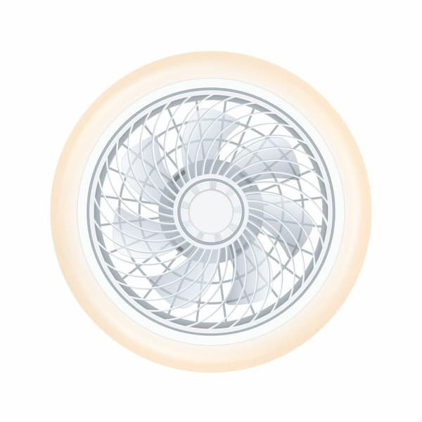 Loftsventilator med lys KSIX Siroco G (3000k - 6500k)