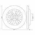 Miniatyrbillede 3 af 6: Loftsventilator med lys Philips Hvid