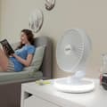 Miniatyrbild 9 av 11: Laddningsbar Skrivbordsfläkt med LED FanLed InnovaGoods Ø6,6'' 4000 mAh