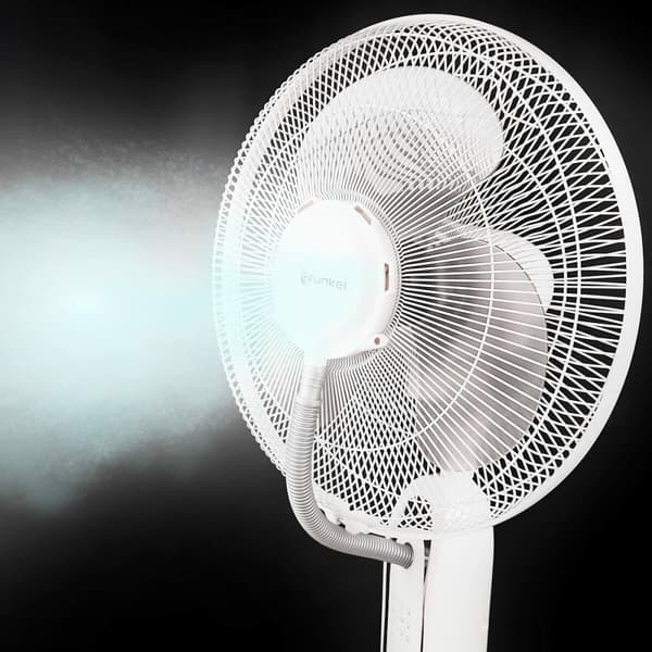 Jalustatuuletin höyrystimellä Grunkel FAN-16NEBULIZADOR 75 W Valkoinen