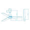 Pikkukuva 4 / 4: Kattotuuletin EDM 33986 Java Valkoinen 60 W Ø 130 cm
