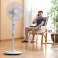 Miniatyrbild 1 av 7: Stående Fläkt InnovaGoods Freshinn Vit 45 W