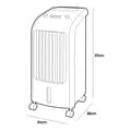 Miniatyrbillede 5 af 5: Flytbare air conditioner EDM 33516 80 W 3,6 L