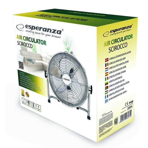 Bordsfläkt Esperanza EHF005 Krom 50 W