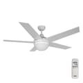 Miniatyrbillede 1 af 6: Loftsventilator med lys EDM 33988 Adriatico Hvid 60 W