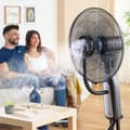 Miniatyrbild 3 av 11: Golvfläkt med fjärrkontroll InnovaGoods Mistinn Svart 90 W 2,8 L