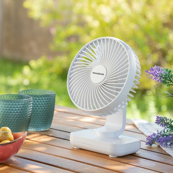 Laddningsbar Skrivbordsfläkt Fanrec InnovaGoods Ø5,4'' 3600 mAh / 13,3 W