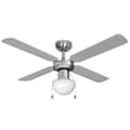 Miniatyrbillede 1 af 7: Loftsventilator med lys EDM 33801 Caribe Sølvfarvet 50 W