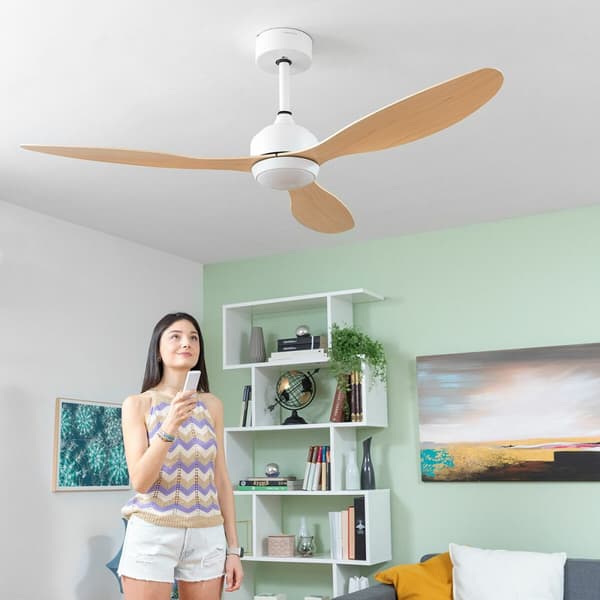 Takvifte med LED lys og 3 blader av ABS- plast Wuled InnovaGoods Tre 36 W 52" Ø132 cm