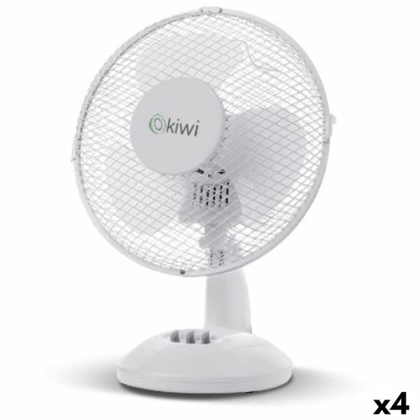 Pöytätuuletin Kiwi Valkoinen Ø 27 cm 21W (4 osaa)