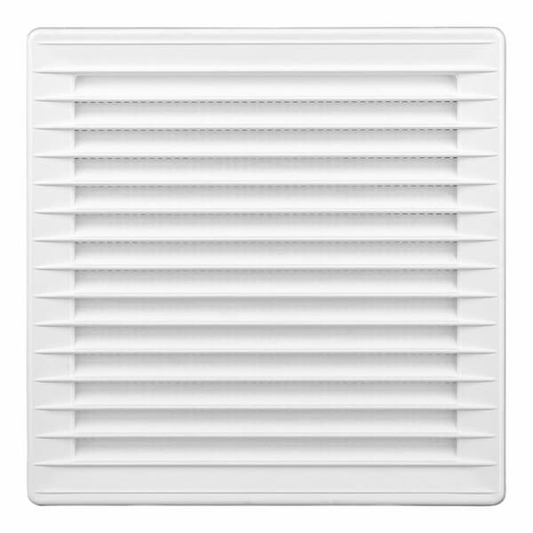 Ventilationsgaller EDM 87724 Vit 17 x 17 x 1,15 cm Myggnät