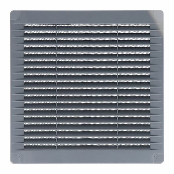 Ventilationsgaller EDM 87705 Grå 20 x 20 x 0,7 cm Myggnät
