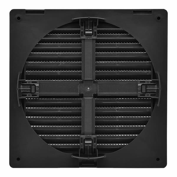 Ventilationsgaller EDM 87726 Antracitgrå 17 x 17 x 1,15 cm Myggnät