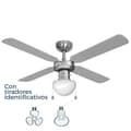 Pikkukuva 3 / 7: Kattotuuletin valolla EDM 33801 Caribe Hopeinen 50 W