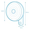 Miniatyrbillede 2 af 2: Vægventilator EDM Hvid 50 W