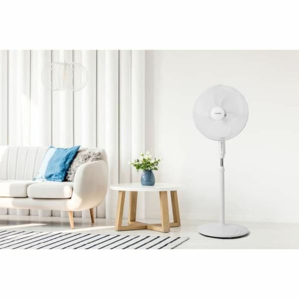 Fritstående ventilator Oceanic 684161 Hvid 45 W