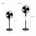 Miniatyrbillede 3 af 6: Fritstående ventilator Oceanic 683568 Sort 45 W
