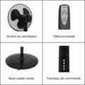 Miniatyrbillede 6 af 6: Fritstående ventilator Oceanic 683568 Sort 45 W