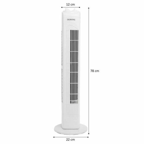 Frittstående Vifte Oceanic Hvit 45 W 40 W