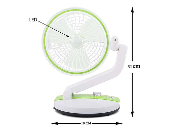 Trådlös Fläkt / Bordsfläkt - 18 cm