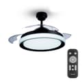 Pikkukuva 1 / 7: Kattotuuletin valolla Philips Atlas Musta 35 W 28 W 4500 Lm (2700 K)