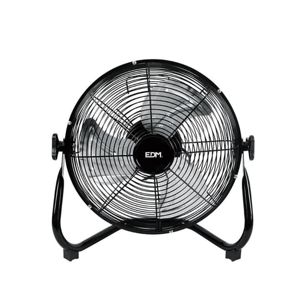 Golvfläkt EDM industriell Svart 45 W Ø 30 x 41 cm