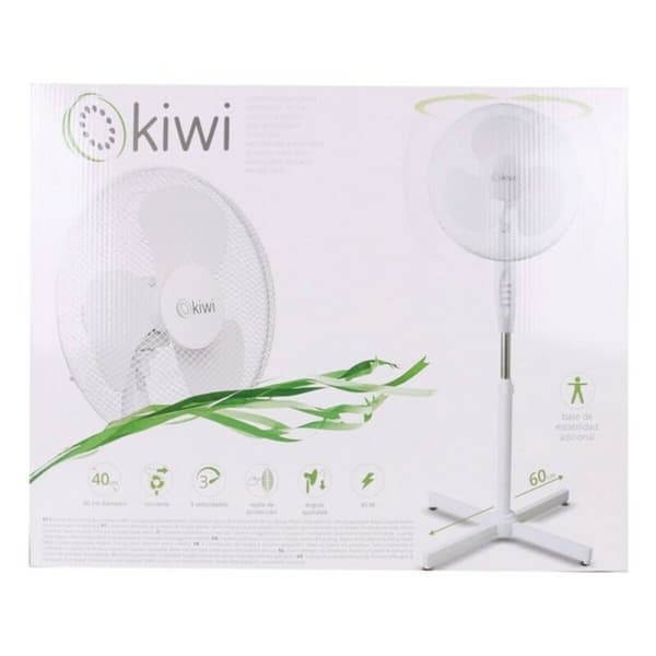 Fritstående ventilator Kiwi Hvid 45 W (Ø 40 cm)