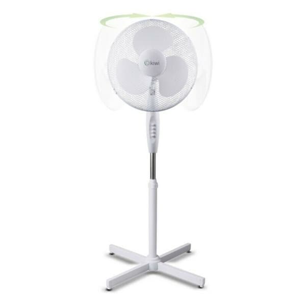 Fritstående ventilator Kiwi Hvid 45 W (Ø 40 cm)