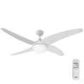 Miniatyrbillede 1 af 7: Loftsventilator med lys EDM 33806 Caspio Hvid 60 W