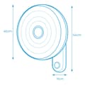 Miniatyrbillede 2 af 2: Vægventilator EDM 33526 Hvid 50 W 55 W Ø 45 cm
