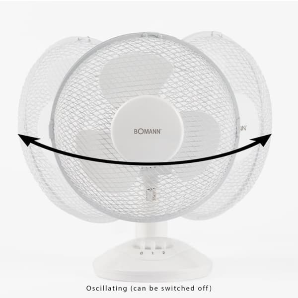 Bomann VL 1137 CB Bordsfläkt 23 cm Vit
