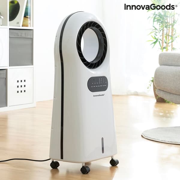 BRUGT Fordampende klimaanlæg uden klinger med LED Evareer InnovaGoods EVAREER Hvid (Refurbished B)