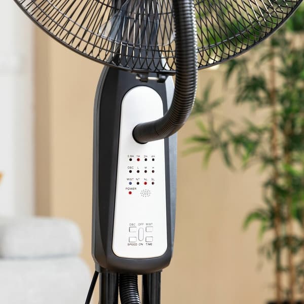 BRUGT Spray ventilator med fod med fjernbetjening InnovaGoods Sort 90 W 2,8 L (Refurbished B)
