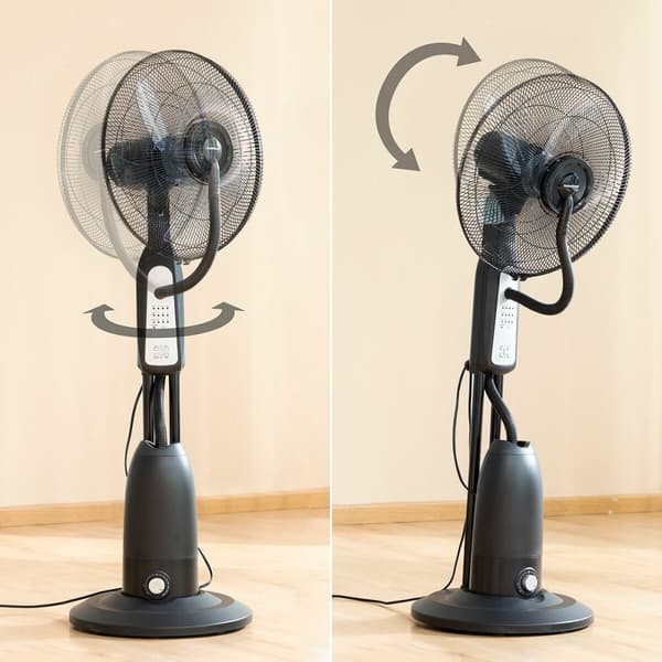 KÄYTETTY Kauko-ohjattava, jalallinen vesituuletin InnovaGoods Musta 90 W 2,8 L (Kunnostetut Tuotteet B)
