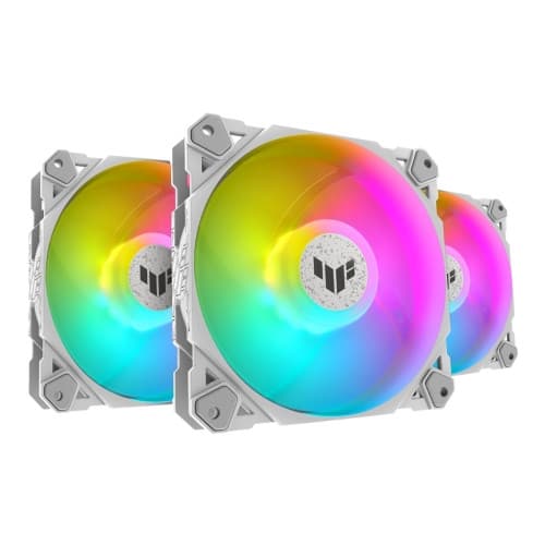 ASUS TUF Gaming TF120 ARGB - White Edition - lådfläkt