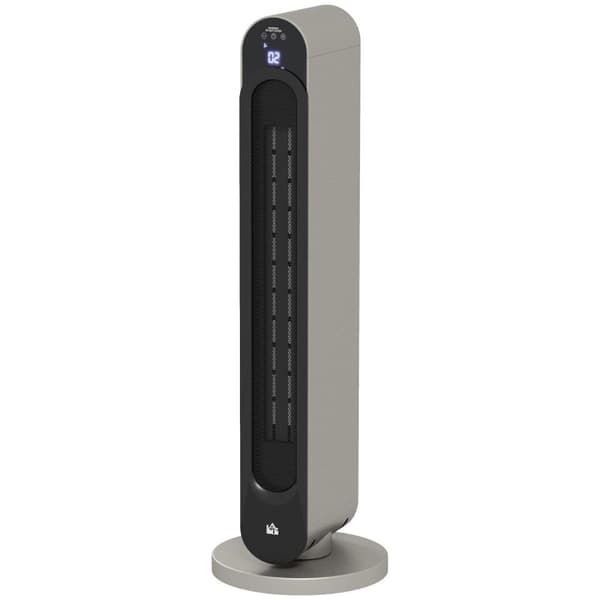 Rootzin värähtelevät tuulettimen lämmitin - mini keraaminen PTC -jäähdytin - Avaruuslämmitin - Energiatehokas - 25 cm x 73,5 cm - incl. Kaukosäädin