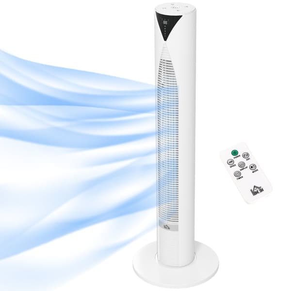 Rootz Tower -puhallin kaukosäätimellä - Jäähdytystuuli - hiljainen tuuletin - energiatehokas - 31,5 x 31,5 x 96 cm