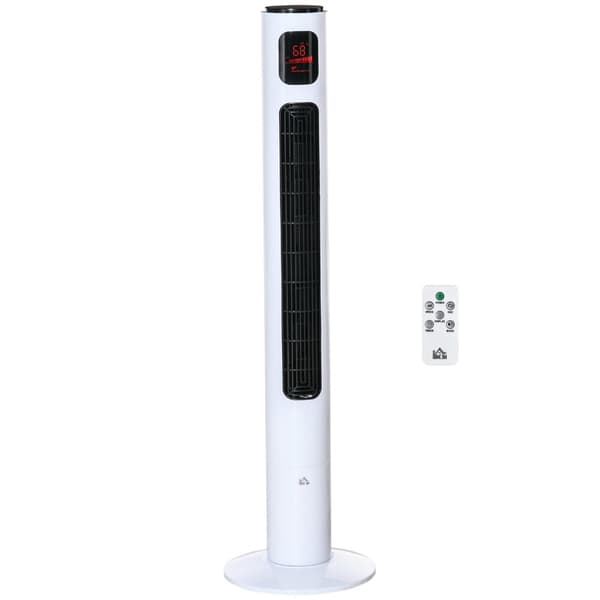 Rootz Column Fan - Tower Fan - Oscillation Fans - Energibesparing - 31,5 cm x 31,5 cm x 117 cm - Fjärrkontroll ingår