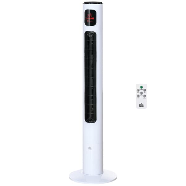 Rootz Column Fan - Tower Fan - Oscillation Fans - Energibesparing - 31,5 cm x 31,5 cm x 117 cm - Fjärrkontroll ingår