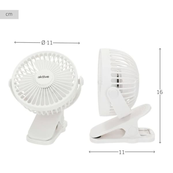 Genopladelig bordventilator Aktive (6 enheder)