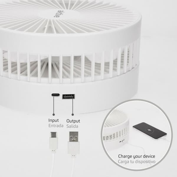 Fleksibel Bærbar Ventilator Aktive Genopladelig (4 enheder)