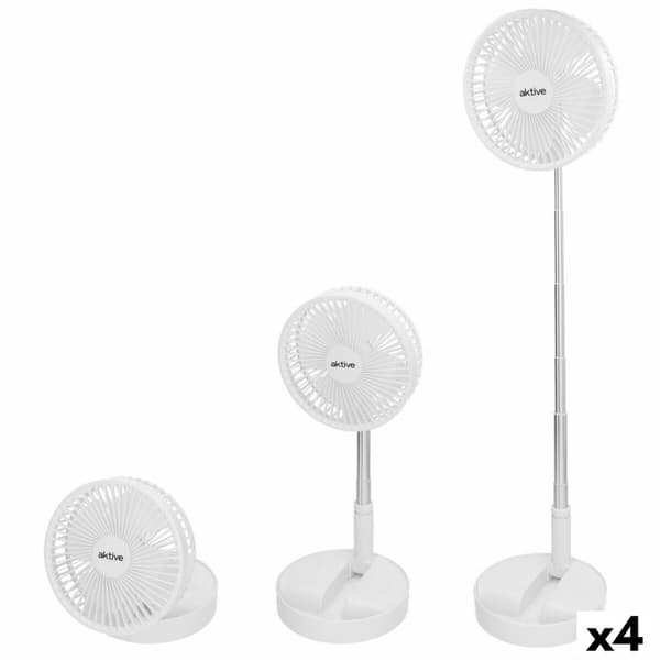Fleksibel Bærbar Ventilator Aktive Genopladelig (4 enheder)