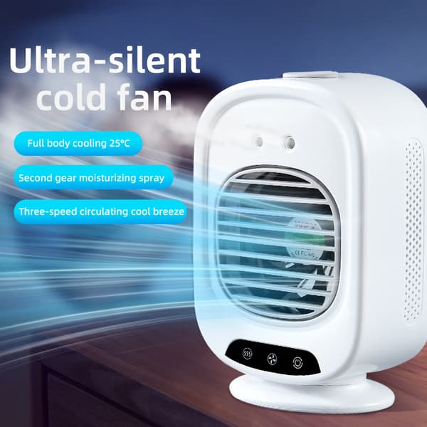 INF Kølende Misting Fan - Smart Desktop Air Cooler med 3 hastigheder