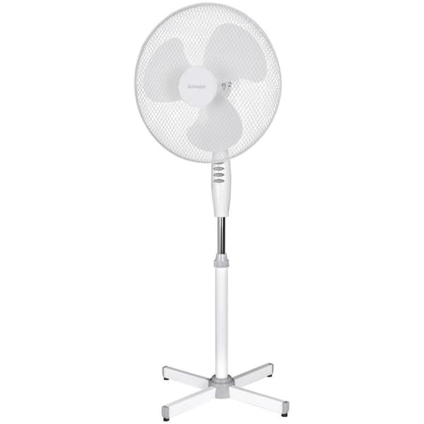 Fritstående ventilator Activejet WSR-40B Hvid Grå Sølvfarvet 50 W